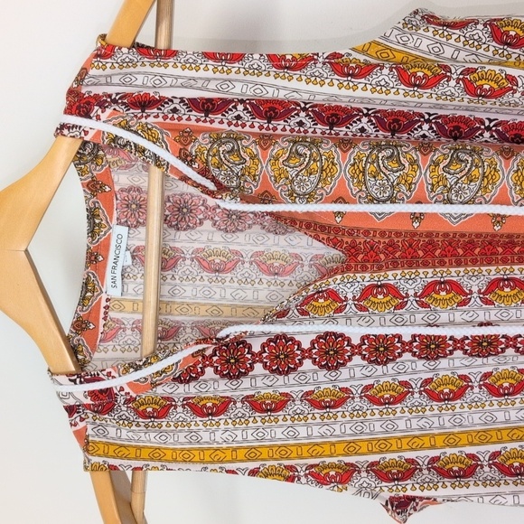 SAN FRANCISCO BOHEMIAN BLOUSE SIZE LARGE - Picture 3 of 6